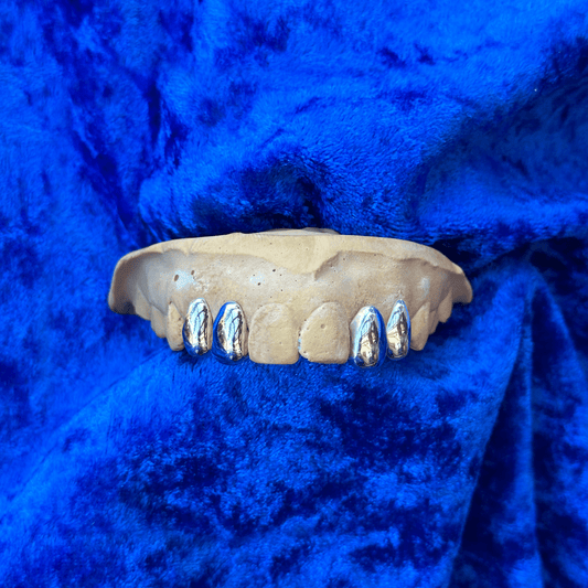 Sterling Silver Caps - Any 4 Teeth- JX Grillz