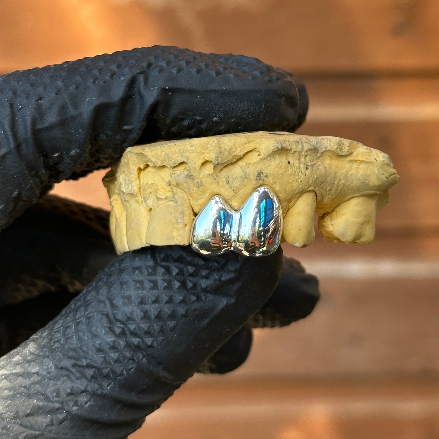 2 Silver Tooth Caps